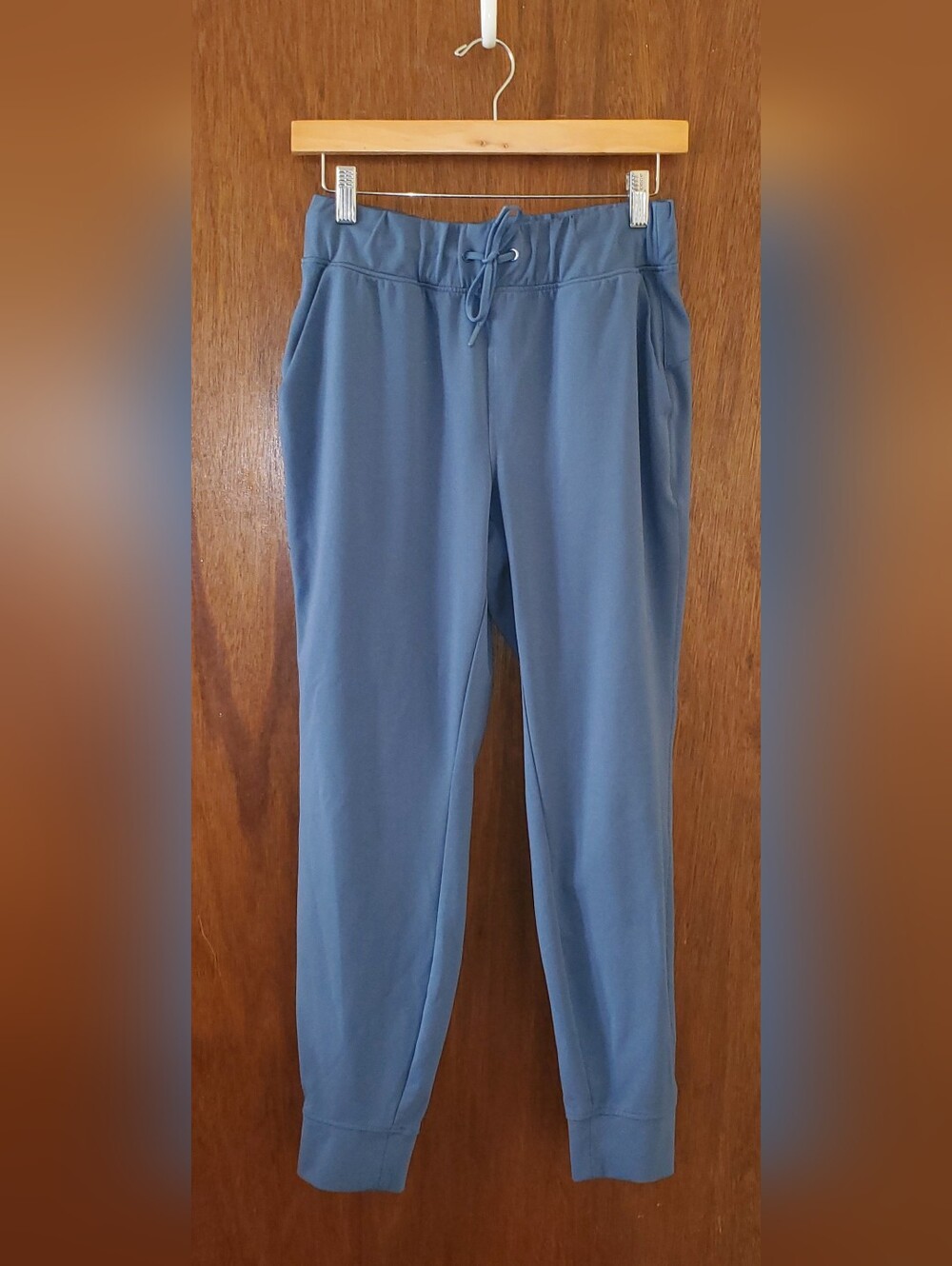Yogalicious Lux Slate Blue Drawstring Joggers Sz Medium